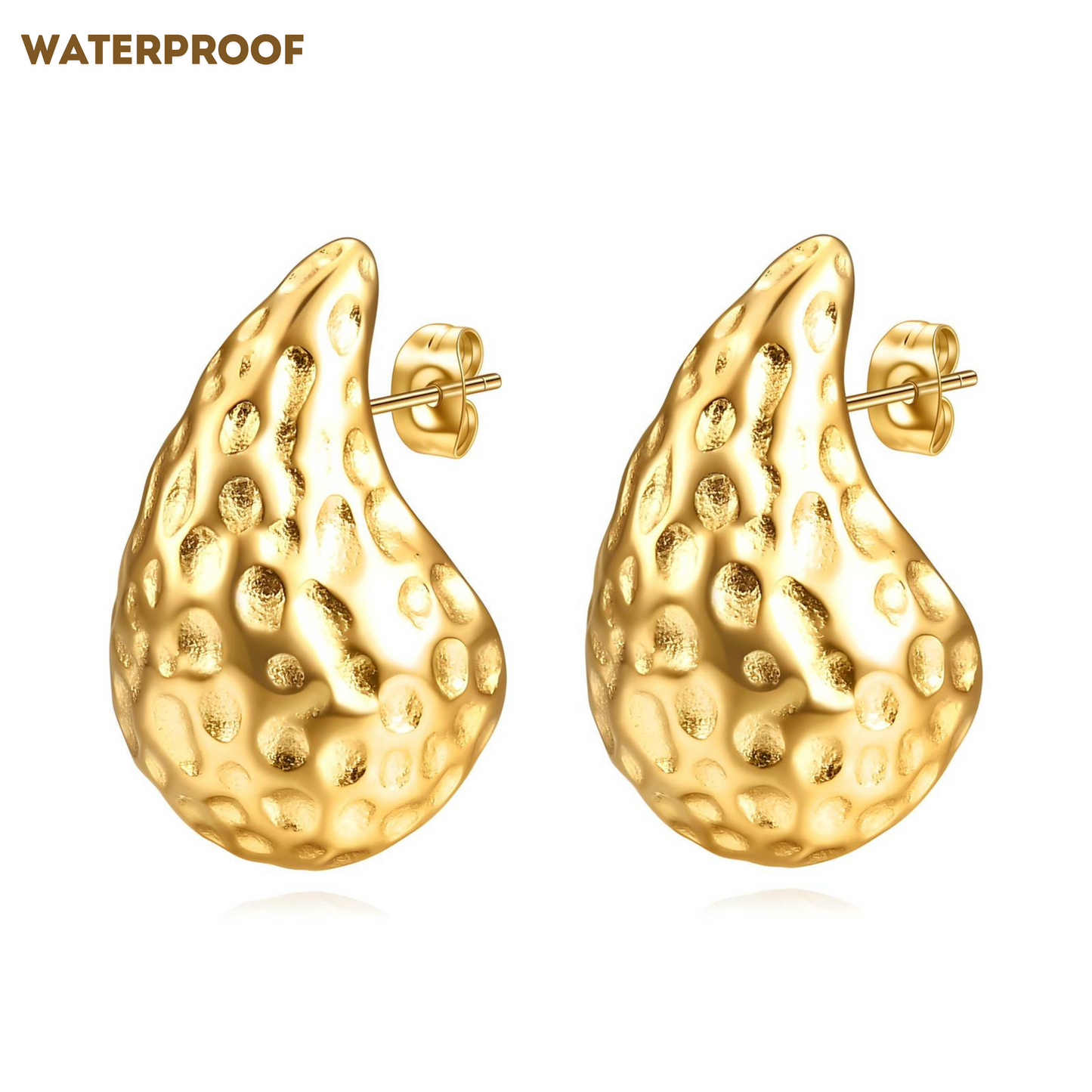 Jada Hammered Teardrops