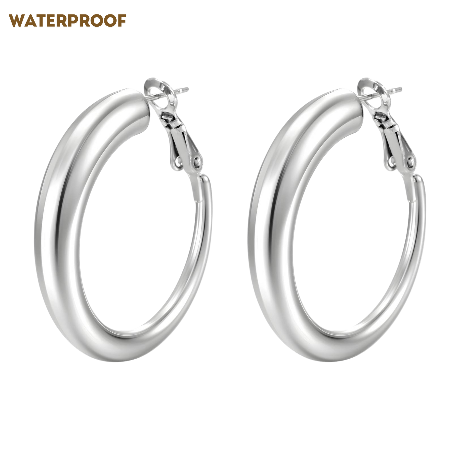 Arianna Silver Hoops