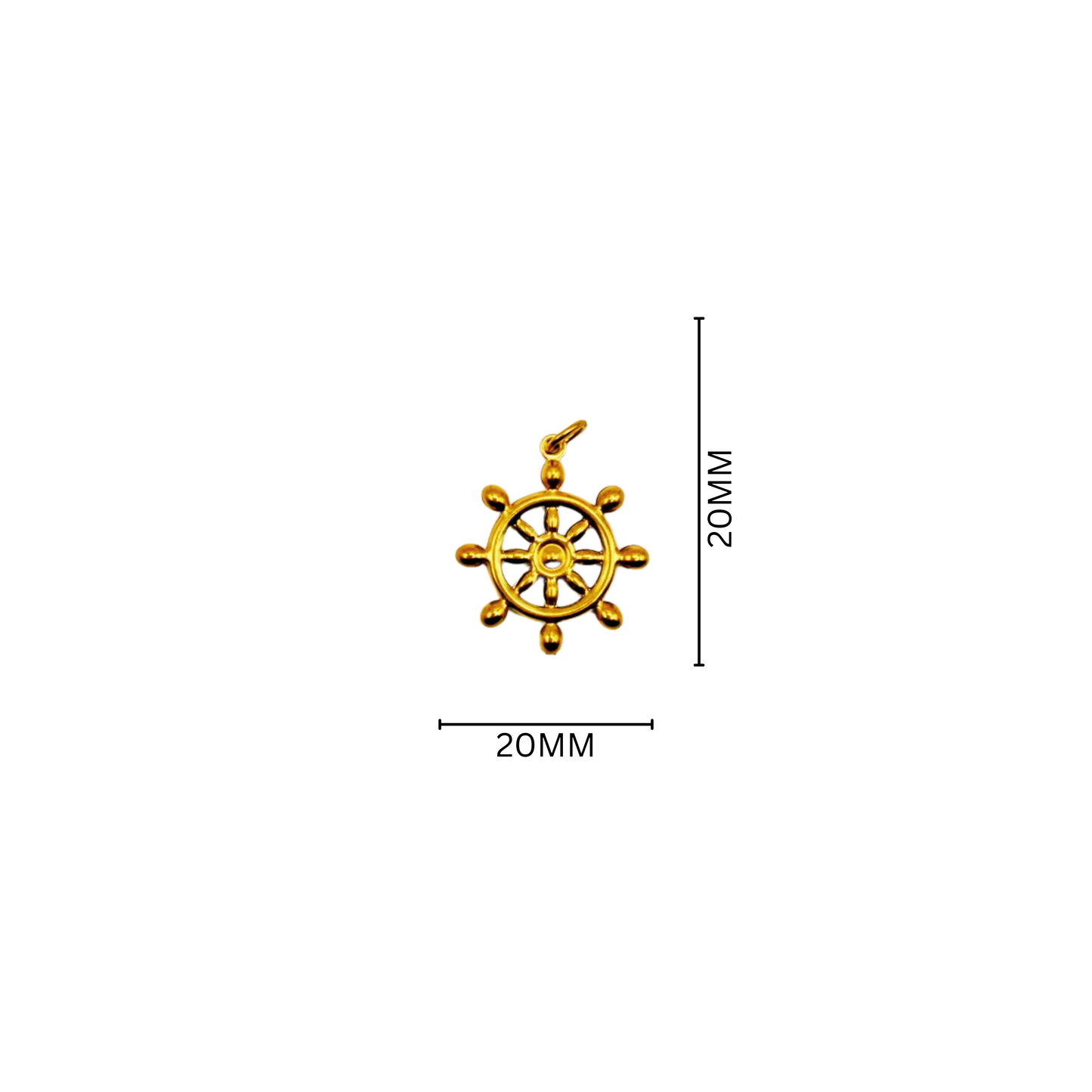 Ship Wheel Charm