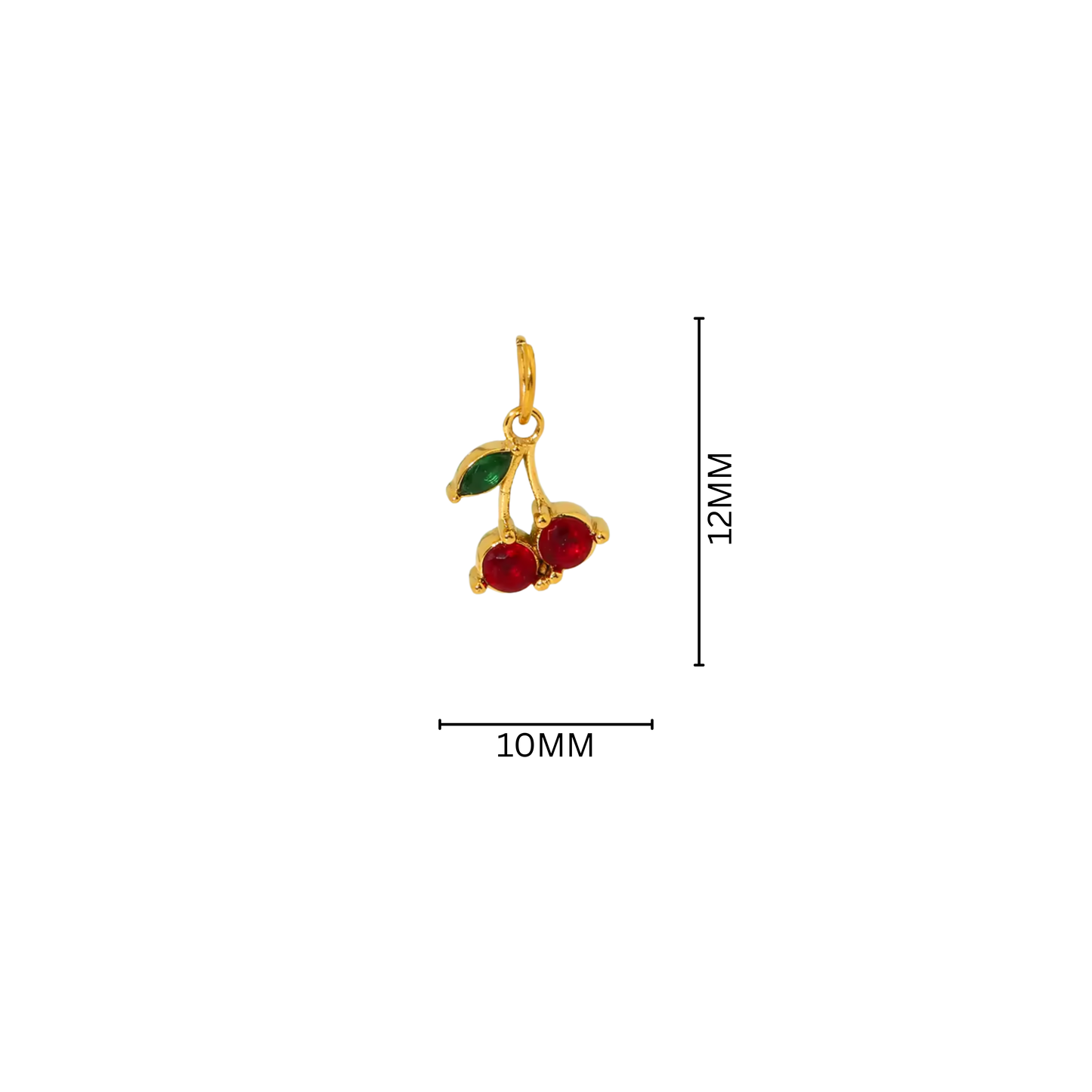 Red Zircon Cherry Charm