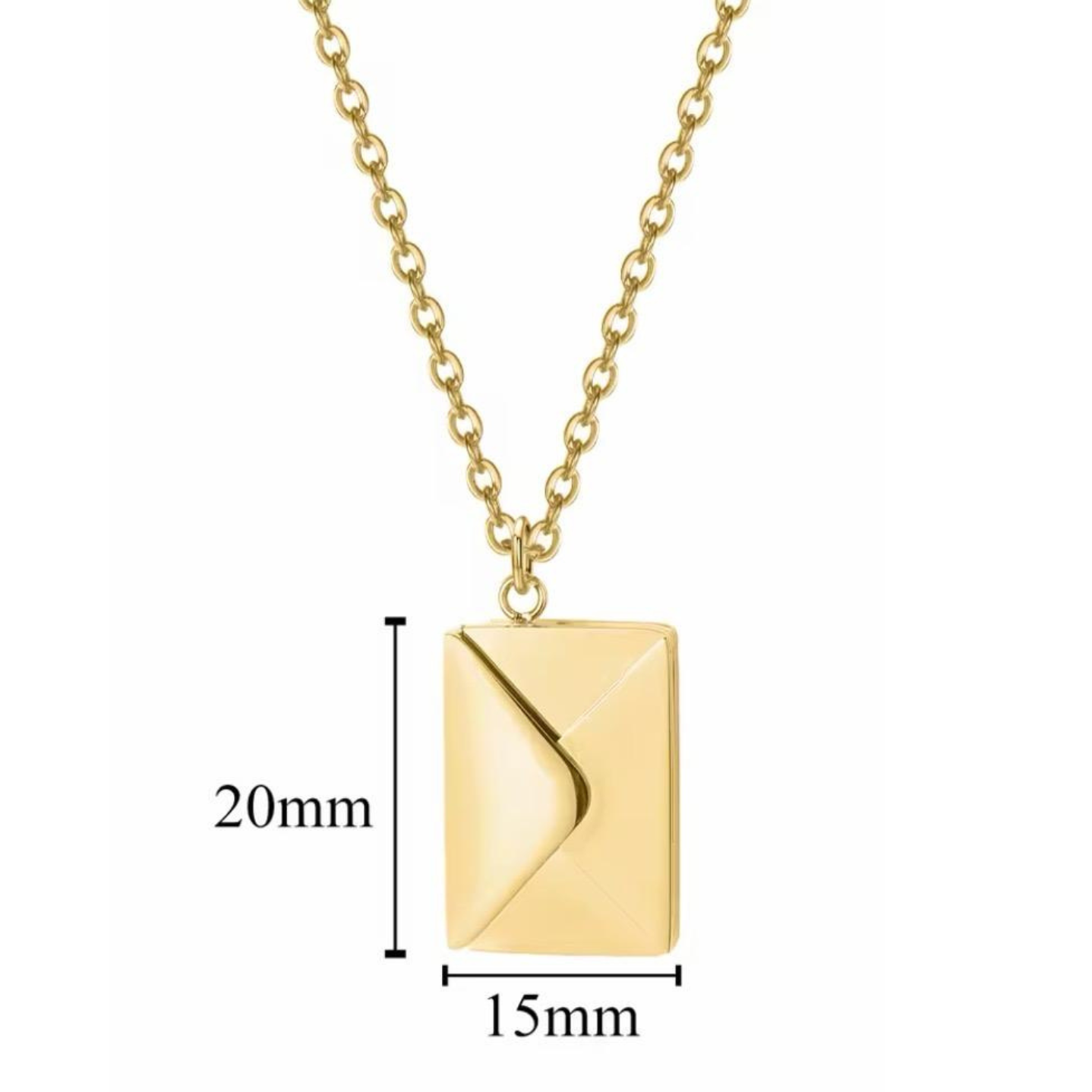 Personalised Envelope Necklace (Hidden Message)
