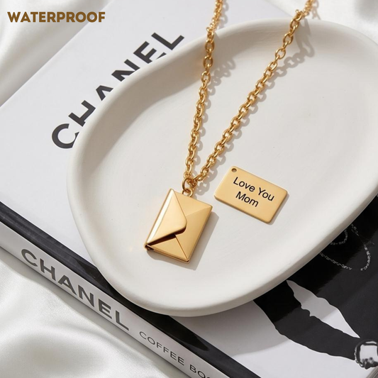 Personalised Envelope Necklace (Hidden Message)