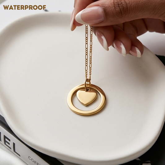 Personalised Circle Heart Love's Gift Necklace
