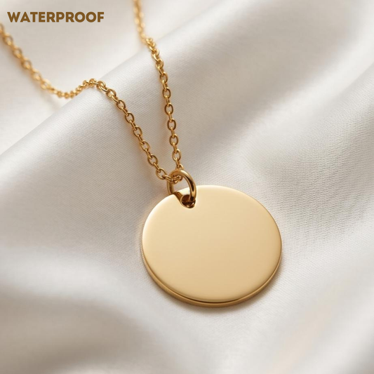 Personalised Round Disk Chain