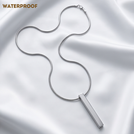 Personalised Bar Snake Chain (Silver)