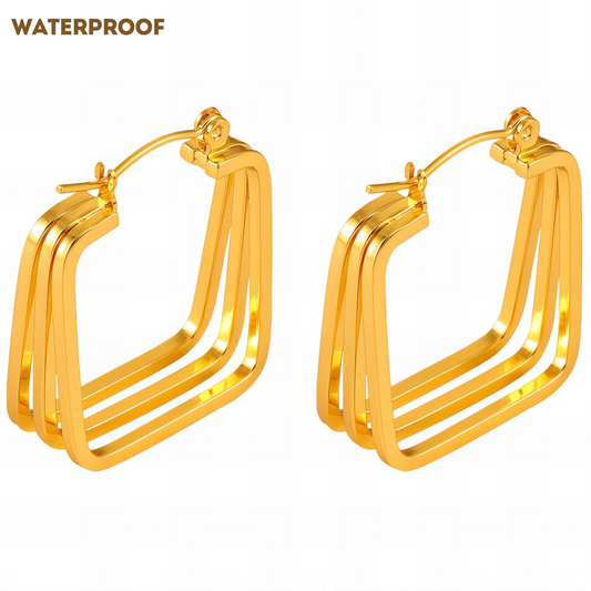 Lyra Square Hoops